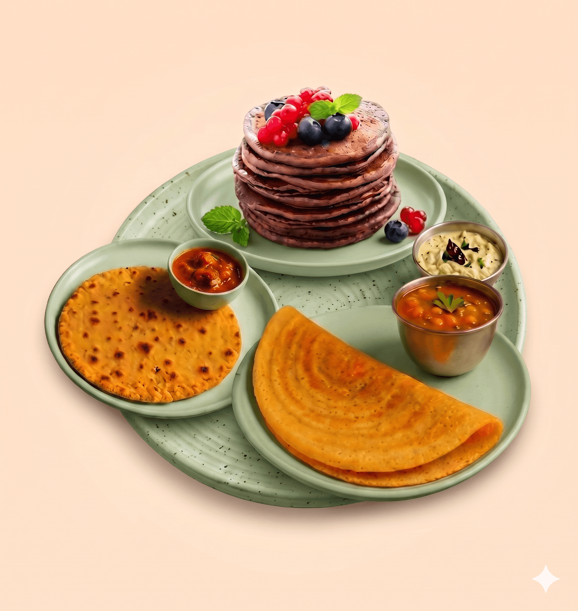 Millet dosa, roti and pancakes — Ready To Cook range