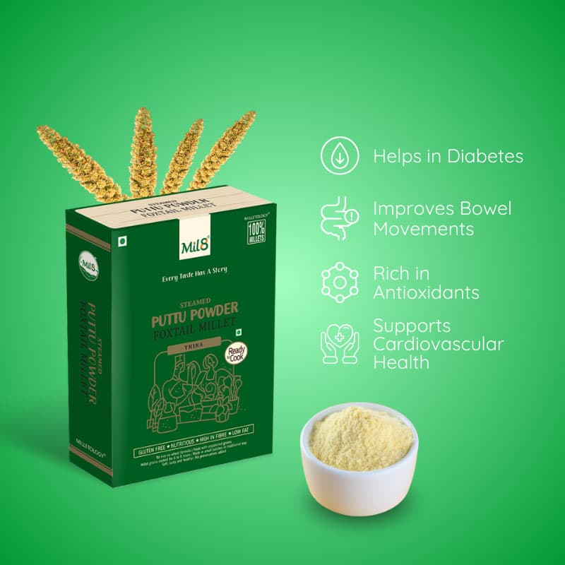 Foxtail Millet Puttu Powder Unique Foxtail Millet Puttu for Nutritious Meals (300g)