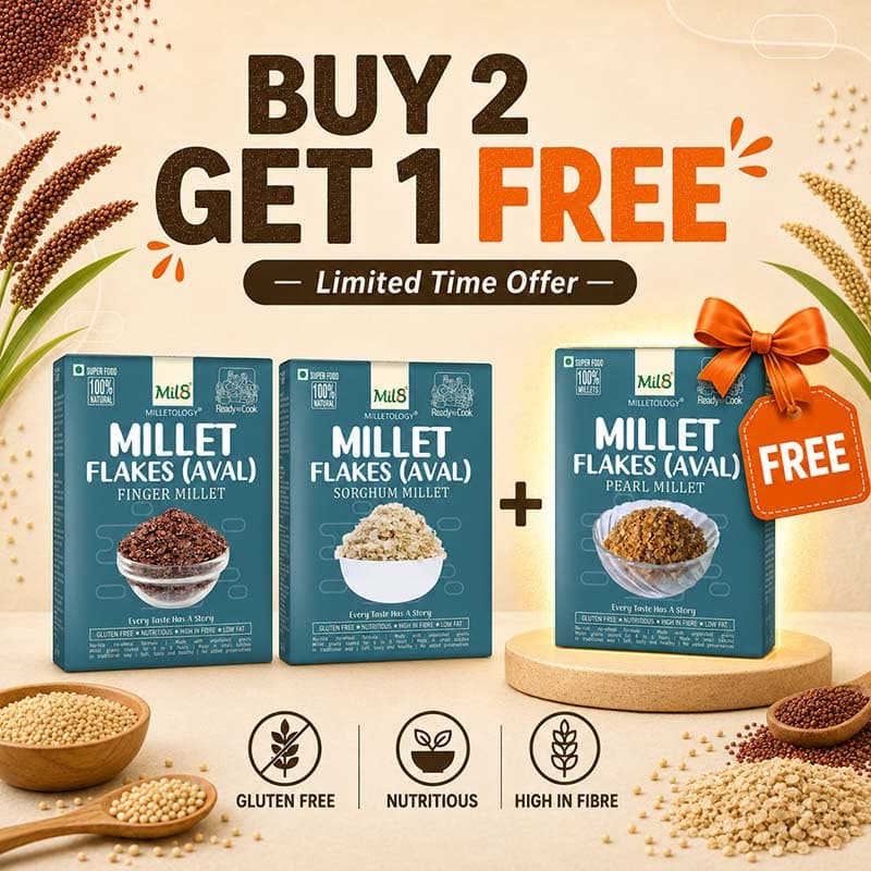 Ragi Aval + Cholam Aval, Kambu Aval Free