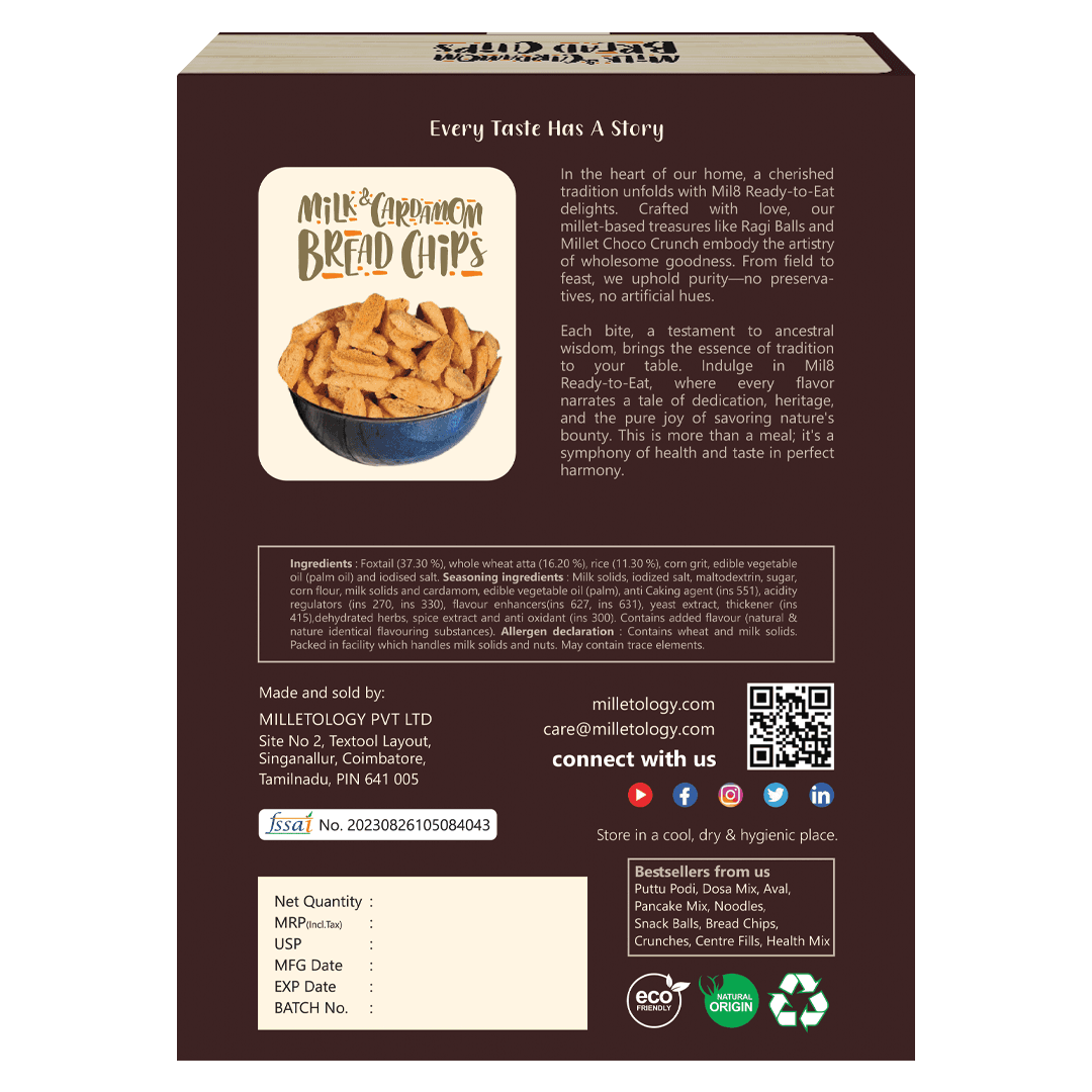 Bread Chips with Milk and Cardamom Crispy Bread Chips Infused with Milk and Cardamom Flavour 3