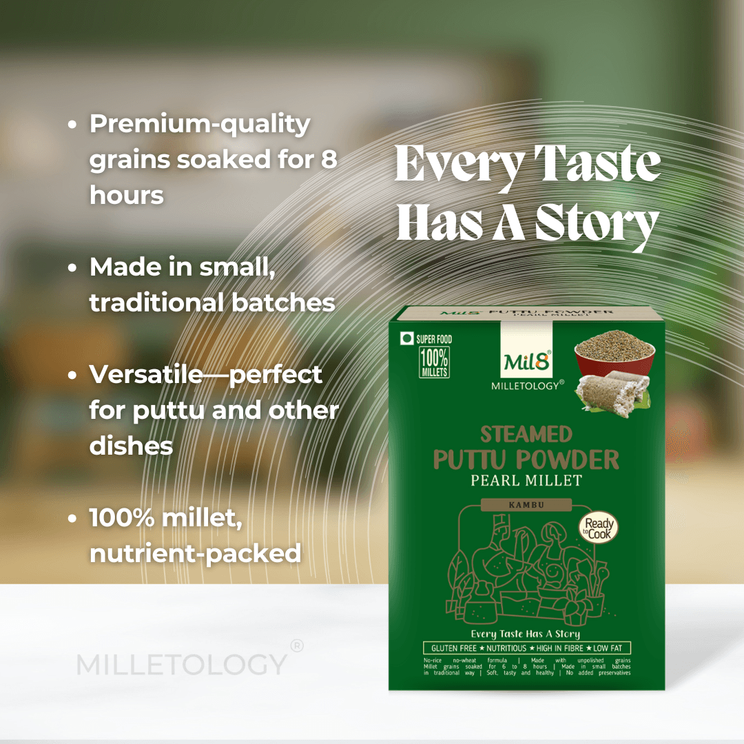 Pearl Millet Puttu Powder Pearl Millet Puttu for Wholesome, Traditional Taste (300g) 4