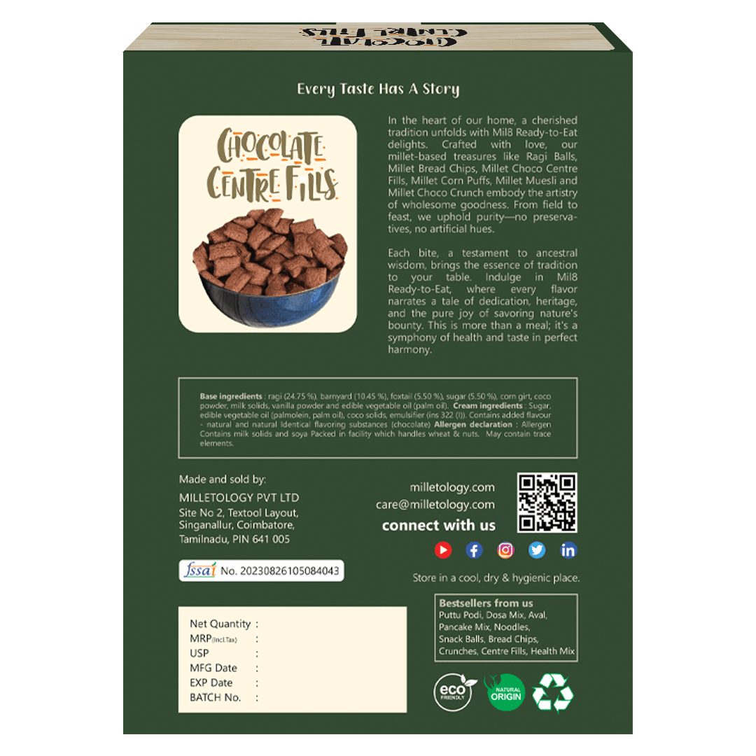 Ragi Chocolate Centre Fills Indulgent Ragi Treats with a Chocolate-Filled Center (120g) 2