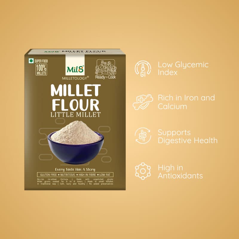 Little Millet Flour Light and Wholesome Little Millet Flouror Everyday Cooking (450g)