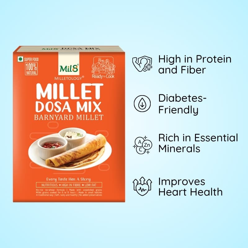 Barnyard Millet Dosa Mix Healthy and Balanced Dosa Mix with Barnyard Millet (450g)