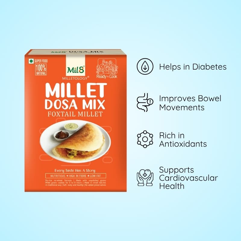 Foxtail Millet Dosa Mix Flavorful and Nutritious Dosa Mix with Foxtail Millet (450g)