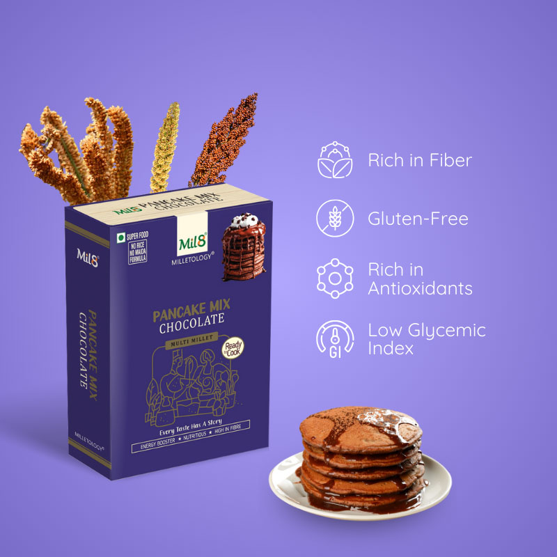 Chocolate Pancake Mix Indulgent and Easy-to-Make Chocolate Pancakes for Treating Yourself (200g)