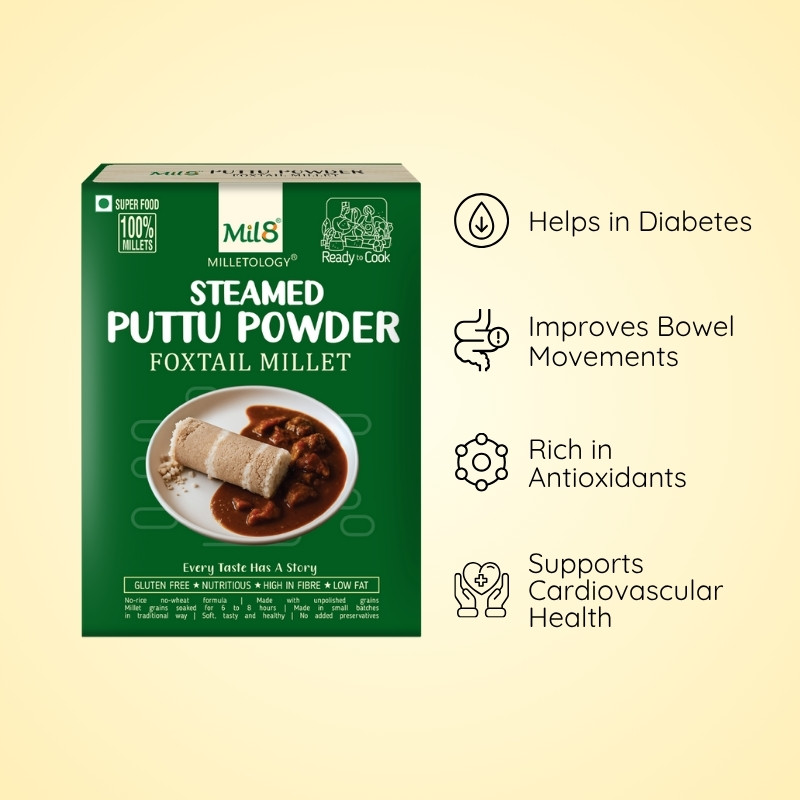 Finger Millet Puttu Powder Traditional Finger Millet Puttu Powderor Authentic Dishes (450g)